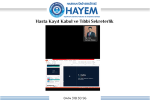 Hasta Kayıt Kabul ve Tıbbi Sekreterlik Eğitimi